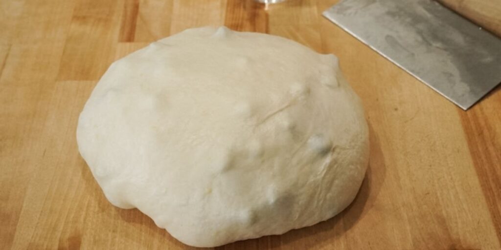 Shape the Dough of BLUEBERRY LEMON SOURDOUGH BREAD