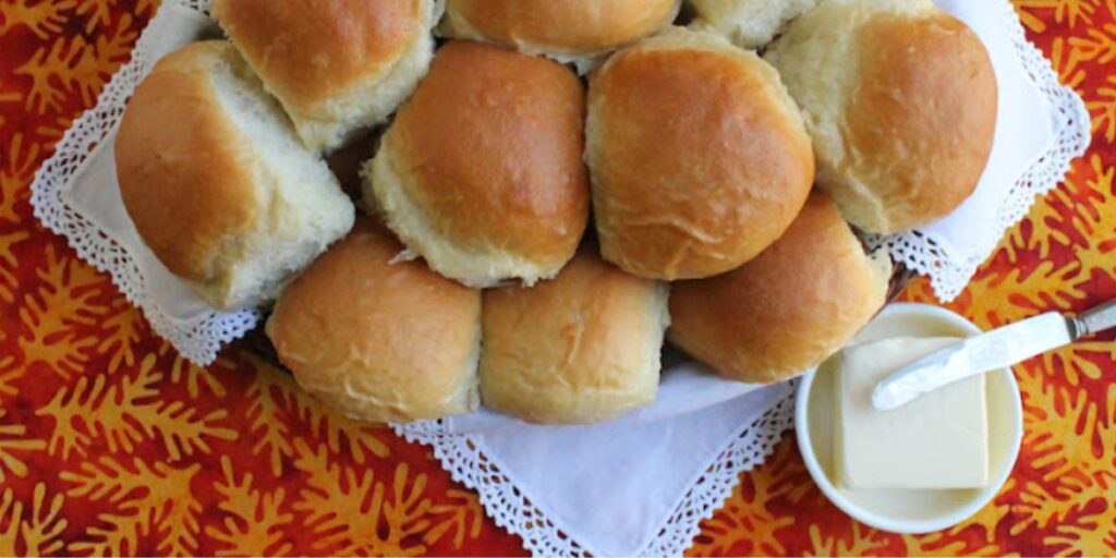 golden brown sourdough rolls