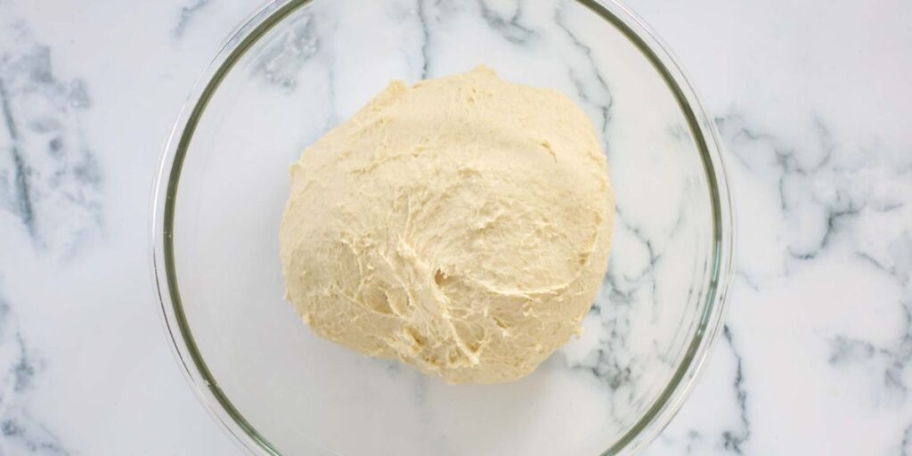 how to make the dough for sourdough hot dog bun