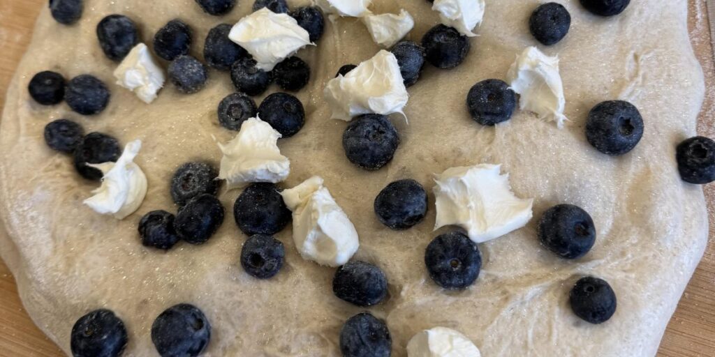 added blueberries in sourdough inclusions