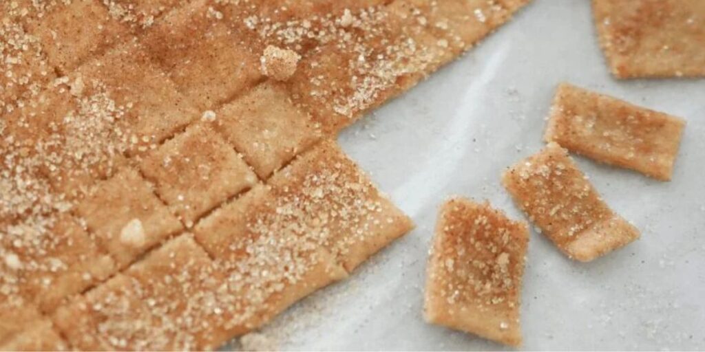  cut the sourdough dough into tiny squares