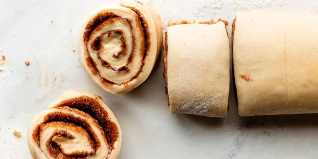 how to shape the cinnamon rolls