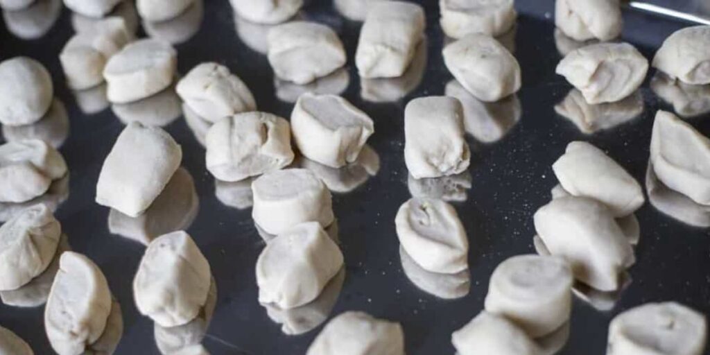 shape the sourdough pretzel bites